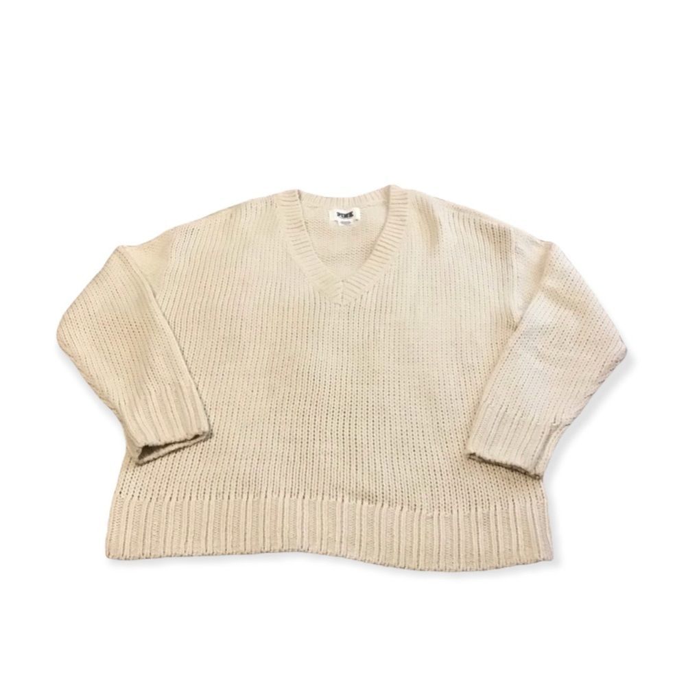 PINK CREAM SWEATER IN SIZE L